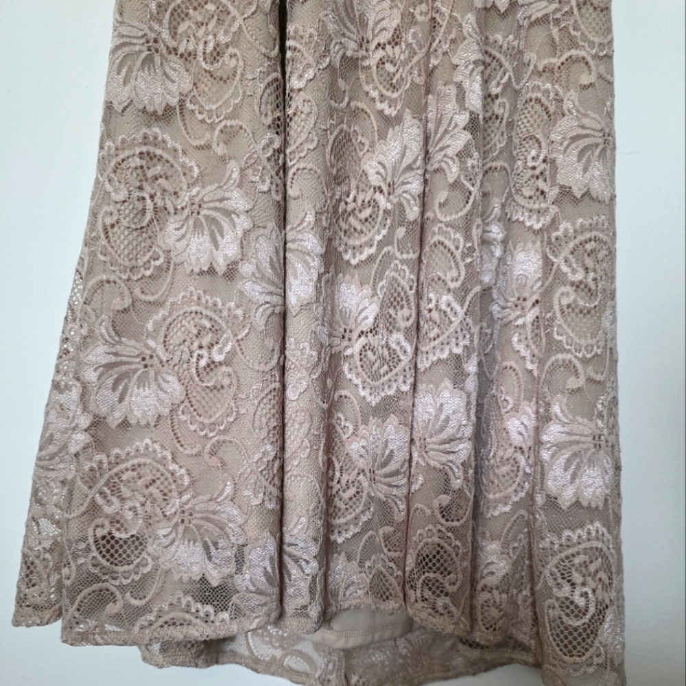 Show Me‎ Your Mumu Lace Dress in Dusty Pink Criss Cross Corset Lace Up Sz. Med - Picture 4 of 10